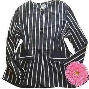 Vintage Cynthia Howie Striped Retro Blazer Jacket